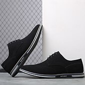 abordables Semiformal-Zapatos oxford de piel sintética marrón caramelo para hombre con detalles brogue: zapatos elegantes e informales con cordones para el trabajo, citas y uso diario.