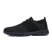 billige Sneakers til herrer-herre pustende strikkesko – myke og fleksible tursko for komfort og stil i daglige aktiviteter
