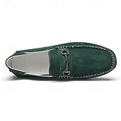 abordables Chaussures sans lacets &amp; mocassins-Mocassins en daim beige pour hommes avec boucle, légers et flexibles, parfaits pour une tenue de bureau décontractée, des soirées sociales et des journées de détente
