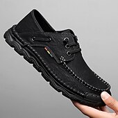 abordables sandales d&#039;extérieur-Baskets d&#039;extérieur pour hommes en cuir marron avec tige en mesh, semelle intérieure coussinée et semelle en caoutchouc durable pour le sport, la randonnée et les aventures actives en plein air
