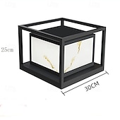 voordelige Postlicht-Buitenpaalverlichting armatuur moderne tuin entree buiten zuilverlichting metalen behuizing patio pilaarverlichting 110-240v 20w