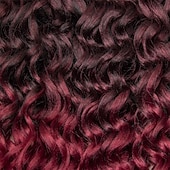 economico Capelli all&#039;uncinetto-Capelli ricci e ondulati all&#039;uncinetto, 24 pollici, per donne, con trecce hawaiane bordeaux, capelli sintetici, treccia bohémien all&#039;uncinetto, extension per capelli all&#039;uncinetto con onde d&#039;acqua.