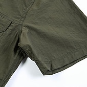 halpa Topit-Miesten cargo-paita Kauluspaita vaellukseen Lyhythihainen Sänkyjen avaus Topit Ulko- Kevyt Hengittävä Kesä Kevät Puuvilla Tumman harmaa Musta Armeijan vihreä Tennis Golf Juoksu