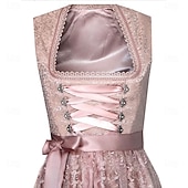 levne Dirndl-Oktoberfest Šaty Zástěra Dámské šaty Služka Bavorský němčina Mnichov Louky Dámské Párty Pivní festival Tradiční Styl Tkanina Bez halenky