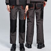 preiswerte Unterteile-Herren Cargohosen Wanderhosen Regenhose zum Wandern Patchwork Außen Normale Passform Wasserdicht Winddicht Schnelltrocknend Leicht Hosen Tasche Dunkelgrau Camping / Wandern Golfspiel Laufen S M L XL