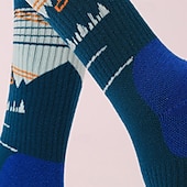 abordables Accesorios para deportes y aire libre-1 Par Mujer calcetines de lana merino Calcetines de senderismo Calcetines para correr Mantiene abrigado Transpirable Anti ampollas Grueso Invierno Al aire libre tripulación media Retazos Lana Merina