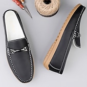 voordelige Casual loafers-Rode imitatieleren loafers voor heren, stijlvol instapmodel met comfortabele, zachte binnenzool, ideaal voor zakelijke, casual weekenden en reizen
