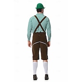 abordables Hombres-Oktoberfest Lederhosen Camisas Sombrero alpino bávaro Alemán alpino prados Hombre Fiesta Festival de Cerveza Paño de estilo tradicional