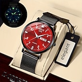 cheap Quartz Watches-A New Milan Stainless Steel Bracelet Business Quartz Watch With A Px7 Water Resistance Rating And Luminous Date And Day Display. It Is A Fashionable Trendy Casual And Versatile Sports Men&#039;S Business