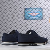 abordables Semiformal-Zapatos oxford de piel sintética marrón caramelo para hombre con detalles brogue: zapatos elegantes e informales con cordones para el trabajo, citas y uso diario.