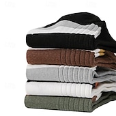 cheap Men&#039;s Socks-Men&#039;s 10 Pairs Multi Packs Socks Crew Socks Running Socks Casual Socks Black White Color Color Block Vacation Sports &amp; Outdoor Daily Basic Medium Spring Fall Fashion Casual