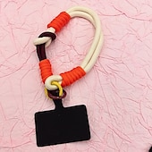 baratos Cordões de telefone e pulseiras-Nova pulseira de pulso colorida bloqueada, capa curta anti-perda para celular, dopamina, cartão estético de alta qualidade para homens e mulheres, confortável e resistente