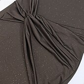 preiswerte Einfaches Kleid-Damen Langes Kleid Maxikleid Abschlussballkleid Partykleid Mode Party Besonderer Anlass Abendgesellschaft Normale Passform Einfach Langarm Kalter Schulter-Ausschnitt Schwarz Purpur Braun Herbst
