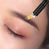 cheap Permanent Makeup Needles &amp; Tips-50pcs/box Hard 12Pin 14U 19U Microblading Needles Tebori Tattoo Blades For Semi Permanent Makeup Eyebrows Micropigmentation
