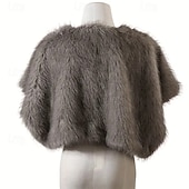 economico Cappotti &amp; Mantelli-Retrò Vintage Medievale Mascherata Scialle in pelliccia sintetica Vichingo Costume Per donna Vichingo Carnevale Capodanno Mascherata Festa &amp; Sera Adulti Scialle Autunno &amp; Inverno
