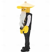 levne Chlapecké kostýmy-Bloková figurka ninja Bojovník z kostek Úbory Kostým cosplay Filmové kostýmy for Chlapecké Dívčí Dětské předvečer Všech svatých Karneval Světový den knihy Výkon Vzdělávací převlékání Oblékání na
