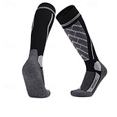 abordables Accesorios para deportes y aire libre-1 Par Hombre Mujer calcetines de lana merino Calcetines de senderismo Calcetines para correr Mantiene abrigado Transpirable Anti ampollas Grueso Invierno Al aire libre Sobre la pantorrilla Retazos