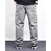 cheap Cargo Pants-Men&#039;s Cargo Pants Trousers Elastic Waist Drawstring Multi Pocket Plain Wearable Outdoor Daily Camping &amp; Hiking Fashion Classic Black Green