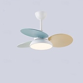 cheap Ceiling Fan Lights-Nordic Style Metal Ceiling Fan LED Ceiling Light for Children&#039;s Bedroom