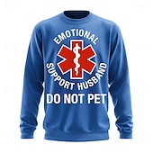 olcso Vicces kapucnis pulóverek-Férfi Vicces szleng Pulóver Pulóver Kapucnis pulóver Terített nyak Divat 3D nyomtatás Fekete Rubin Crewneck 3D Minden évszak Tervező