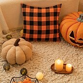levne Halloween ložnice-povlak na polštář s dýní na Halloween - slavnostní povlak na polštář na pohovku do obývacího pokoje, dekorace pro sváteční atmosféru, povlak na polštář s dýňovou tématikou