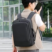 billiga Laptopväskor, fodral och fodral-1 st herrryggsäck med expanderande oxford-funktion, stor kapacitet, USB-laddning, affärsryggsäckar för män, datorryggsäckar för män