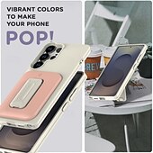 baratos Capa Samsung-telefone Capinha Para Samsung Galaxy S25 S25 Ultra S24 Ultra Plus S23 Ultra Capa traseira Com Suporte Antichoque PC