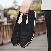 preiswerte Herrenpantoletten &amp; -slipper-Herren-Slipper aus Strick, atmungsaktives Obermaterial aus Webstoff mit flexibler Gummisohle, bequem und leicht für Sommer, Strand und Autofahren