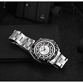 preiswerte Mechanische Uhren-FORSINING Herren Mechanische Uhr Luxus Großes Ziffernblatt Außenbereich Geschäft Automatische Selbstaufzug leuchtend Kalender Datum Edelstahlband Beobachten