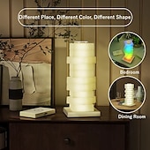 baratos abajur-luminária de mesa LED com carregador sem fio e controle de toque regulável para quarto e escritório