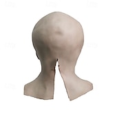 economico Maschera di Halloween &amp; Accessori-Maschera aliena spaventosa di Halloween per adulti, realistici costumi spaventosi, maschera in lattice per il viso, 4 varianti di colore, maschera horror extraterrestre, accessorio spettrale per feste