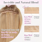 abordables Clip dans les extensions-Extensions de cheveux à clipser - 4 pièces 12 extensions de cheveux bruns courts bouclés et ondulés avec trame en dentelle invisible et mèches