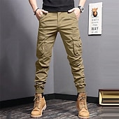 cheap Bottoms-Men&#039;s Cargo Pants Hiking Pants Trousers hiking trousers Outdoor Regular Fit Waterproof Windproof Quick Dry Lightweight Pants / Trousers Pocket Black Army Green Camping / Hiking Golf Running S M L XL
