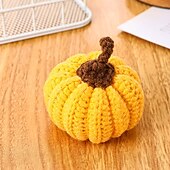 economico Copricuscini per cuscini decorativi-zucche di simulazione di Halloween lavorate a maglia