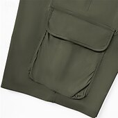 baratos Partes inferiores-Homens Bermuda Cargo Shorts de caminhada Ao ar livre Normal Secagem Rápida Leve Elástico Respirável Calção Bolsos Preto Verde Tropa Tênis Golfe Corrida S M L XL XXL