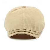 levne Pánské klobouky-Pánské PLacatá čepice Klobouk Ascot Novinářský klobouk Černá Světle zelená Polyester Módní Na běžné nošení ulice Denní Pléd Nastavitelná Proti sluci Prodyšné