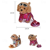 voordelige Knuffels &amp; Pluchen dieren-afstandsbediening robot hond elektronische pluche puppy hond speelgoed interactief speelgoed wandelingen zingend knuffeldier cadeau voor meisje en jongen van 3-6 jaar oud