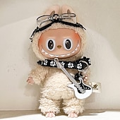 billiga Dockkläder och tillbehörsset-17 cm vinyl dockkläder tillbehör för 6,7 tum handgjorda virkade kläder för vinylfigur modekläder unik stil (endast outfit)