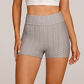 economico Leggings semplici-Per donna Shorts Leggings Streetwear Casual Corto Vita Alta Semplice Elastico in vita Jacquard Traspirabilità Elasticizzato Vacanza Streetwear Abbigliamento quotidiano Nero Bianco Giallo Rosso Estate
