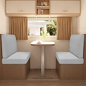 abordables Funda de sofá-Fundas de cojín elásticas para comedor de RV de 2 piezas, fundas de cojín de sofá en forma de T, fundas elásticas para asientos de caravana, protección de muebles de RV duradera y fácil de instalar
