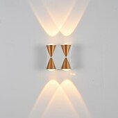economico applique da esterno-Lampada da parete a LED per esterni 10W, illuminazione up/down, per interni, 4/6/8/10 teste, curva, impermeabile, IP65, lampada da camera da letto moderna, luce bianca calda, AC85-265V