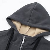 preiswerte Oberteile-Herren Windjacke Wanderjacke Fleecejacke Außen Warm Wanderoutfits Wanderbekleidung Winter Herbst Oberteil Camping / Wandern / Höhlenforschung Laufen Dunkelgrau Schwarz Armeegrün