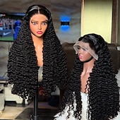baratos Perucas de seda frontais de cabelo natural-Peruca de cabelo humano 100% virgem, parte 5x5, sem cola, fechamento de renda, cabelo cacheado birmanês, 13x4, peruca de cabelo humano frontal com renda e cabelo de bebê pré-arrancado para mulheres