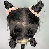 baratos Perucas de Renda Completa de Cabelo Humano-Peruca de cabelo humano liso com renda frontal completa, densidade de 150%, para mulheres.