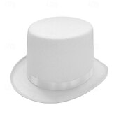 abordables Sombreros de fiesta-Sombrero de mago para espectáculos, sombrero Lincoln, sombrero alto de espectáculo, sombrero de jazz retro de 13 cm, estilo británico, combinable.