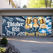 billige Garasje- og dørbanner-Oktoberfest utendørs garasjeportdeksel banner vakker stor bakteppedekorasjon for utendørs garasjeport hjem veggdekorasjoner arrangement fest parade