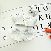 billiga Dockkläder och tillbehörsset-Klädset för 17 cm dockor, Lobuboo, moderiktiga kläder, accessoarer, passar till 17 cm docka, mjuka bomullskläder, ersättning, inte dockkläder, endast kläder