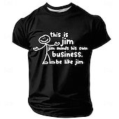 お買い得  メンズおもしろTシャツ-メンズ面白グラフィックTシャツ - 「ジムのようになれ」あなたのビジネスを気にしなさい皮肉なライフスタイルショートスリーブTシャツ