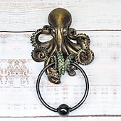 abordables Halloween-Heurtoir de porte pieuvre en résine non électrique - figurine décorative sur le thème d&#039;Halloween pour une utilisation intérieure/extérieure dans différents types de pièces
