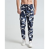 preiswerte Sweatpants-Herren Sporthose Jogginghose Hose Tasche Kordelzug Elastischer Bund Tarnung Komfort Sport im Freien Täglich Mode Lässig Rosa Rote Mikroelastisch